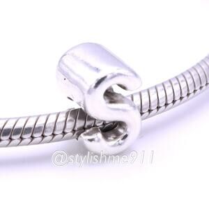 Authentic PANDORA Open Letter S Charm - 797473
